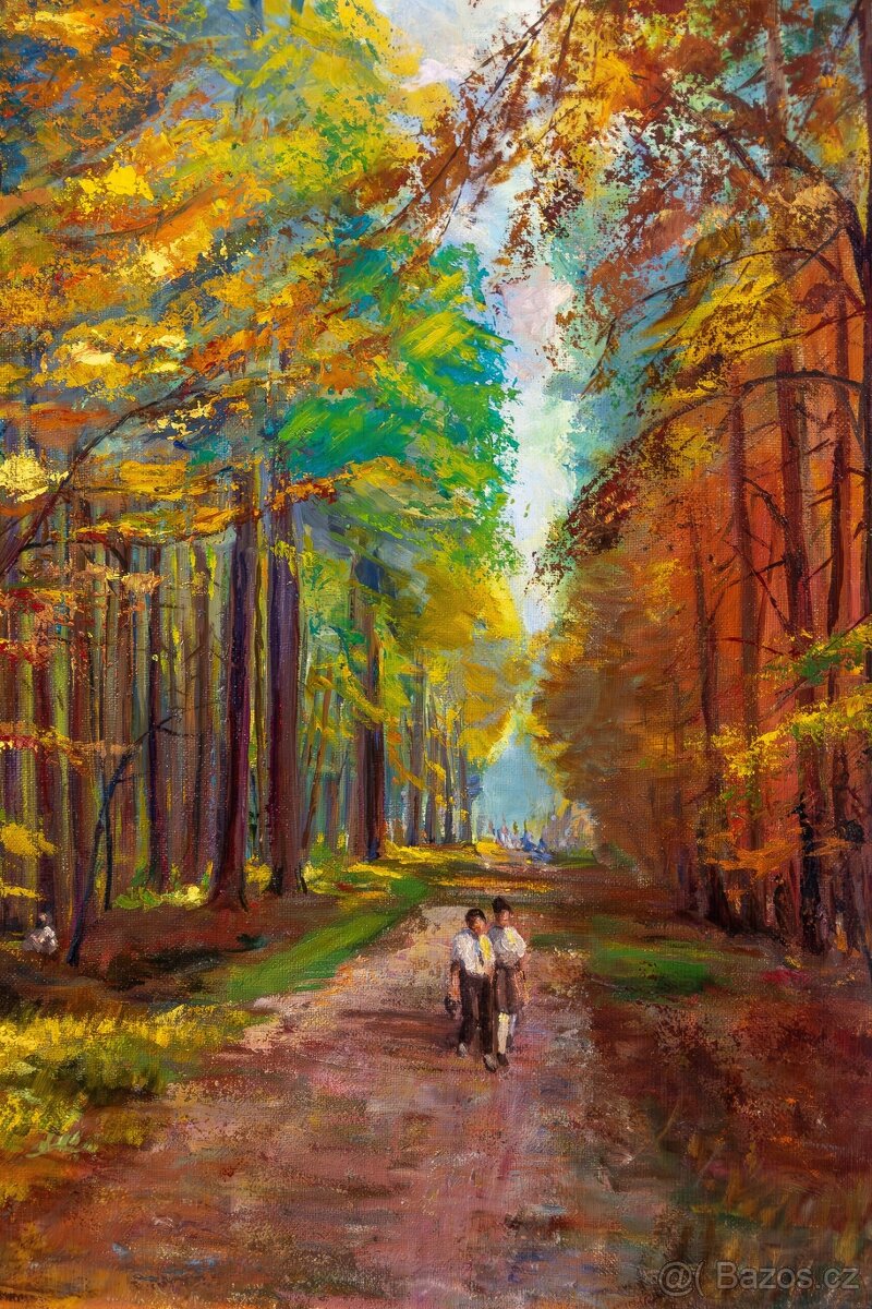 Procházka lesem, J.Gorlechacher, 1010 × 870 mm - 4