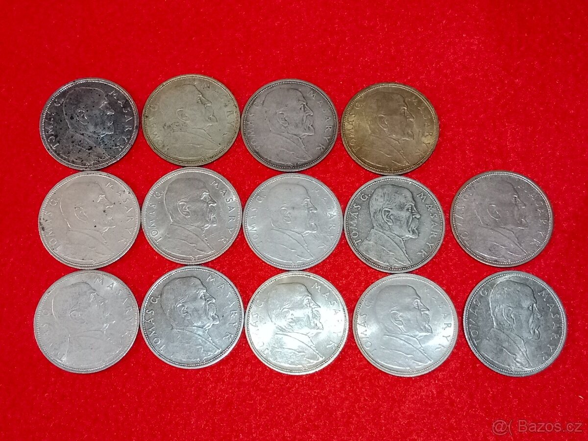 Československé stříbrné mince 194 ks - pouze komplet - 4