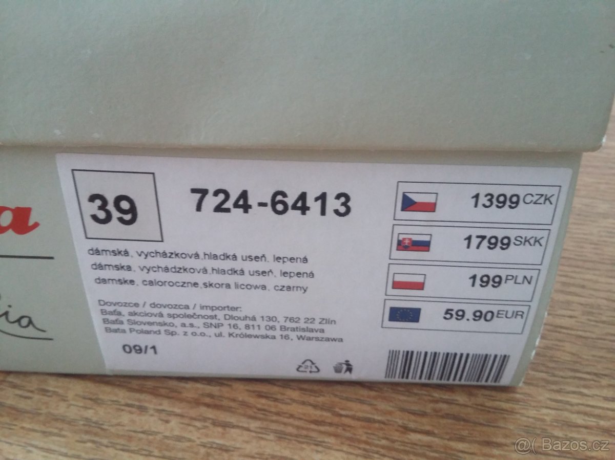 Dámské boty Baťa vel. 39 - zánovní - 4