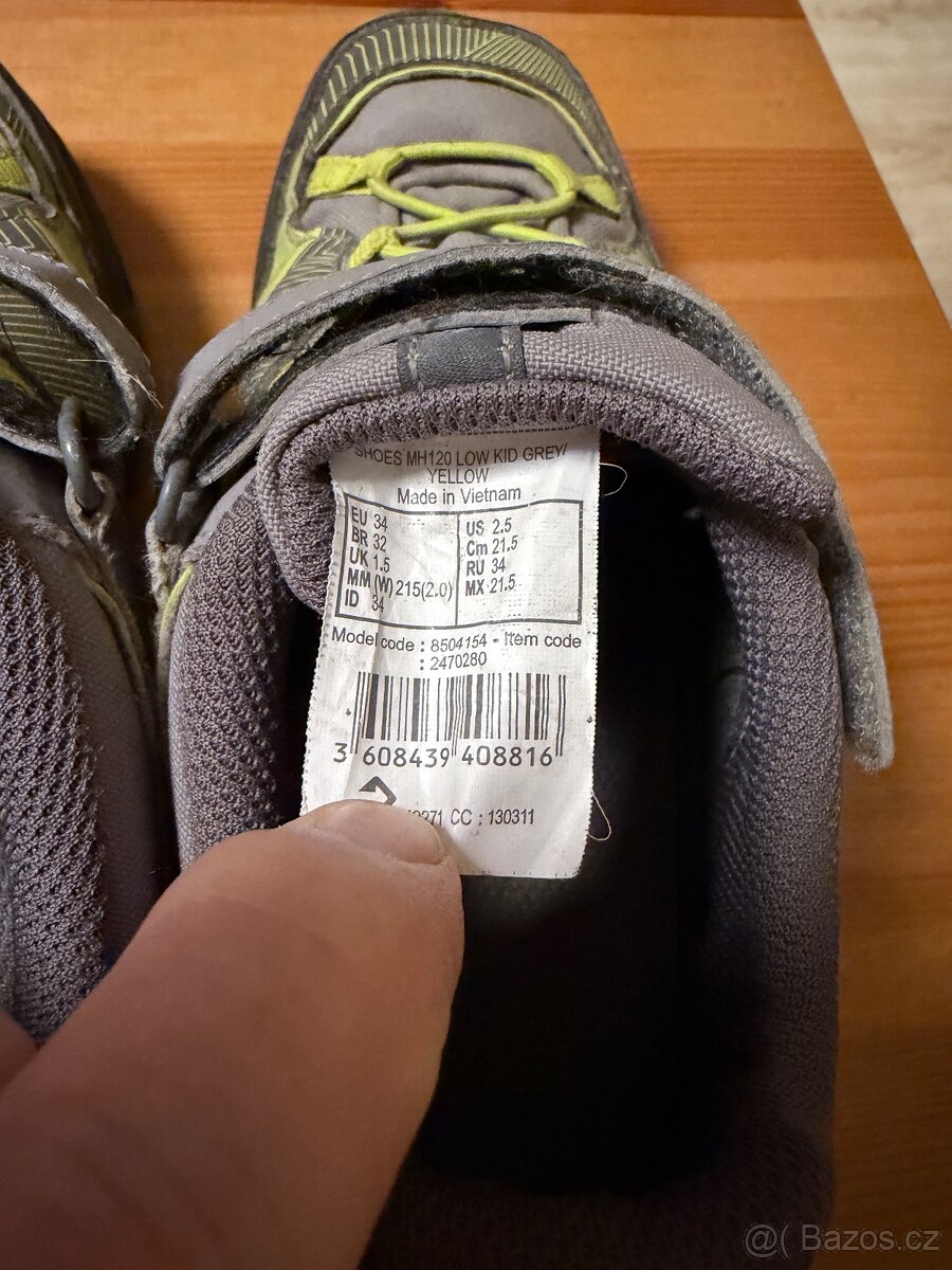 dětské boty Quechua MH 120, vel. 34 - 4