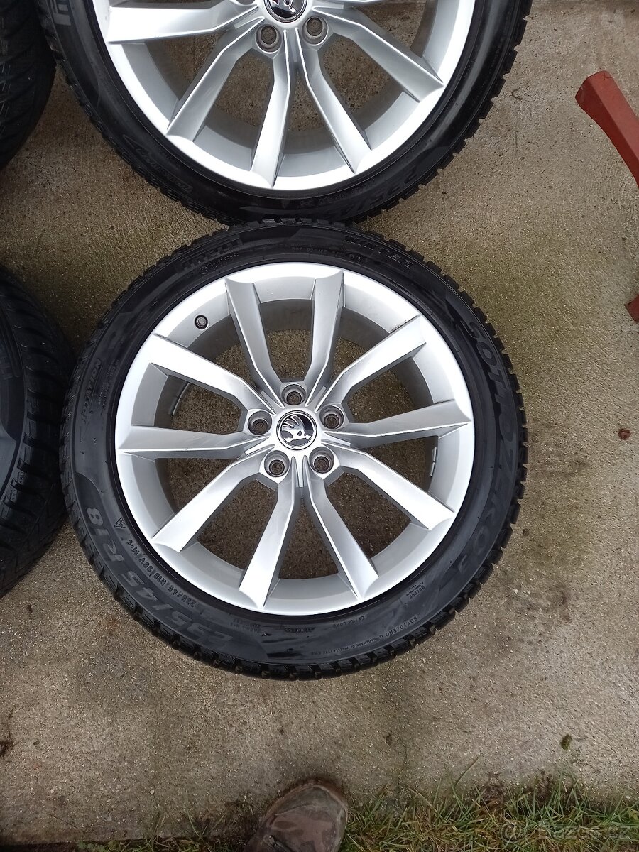 Zimni Originál alu kola skoda superb - 4