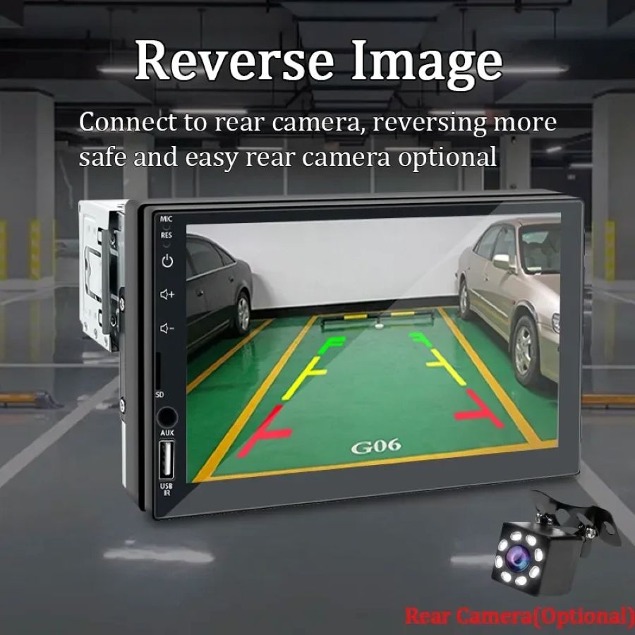 Dotykové 7" autorádio BT USB Mirorlink 1/2DIN - 4