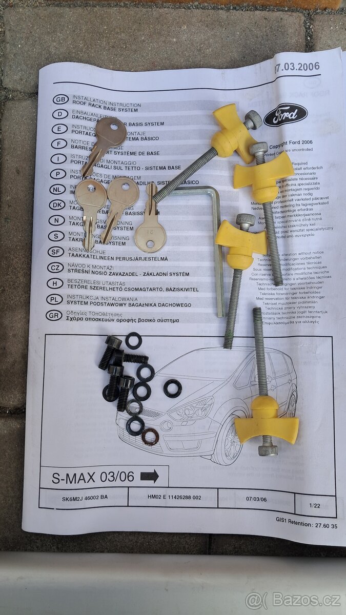 Ford S-Max střešní příčníky, nosič - 4