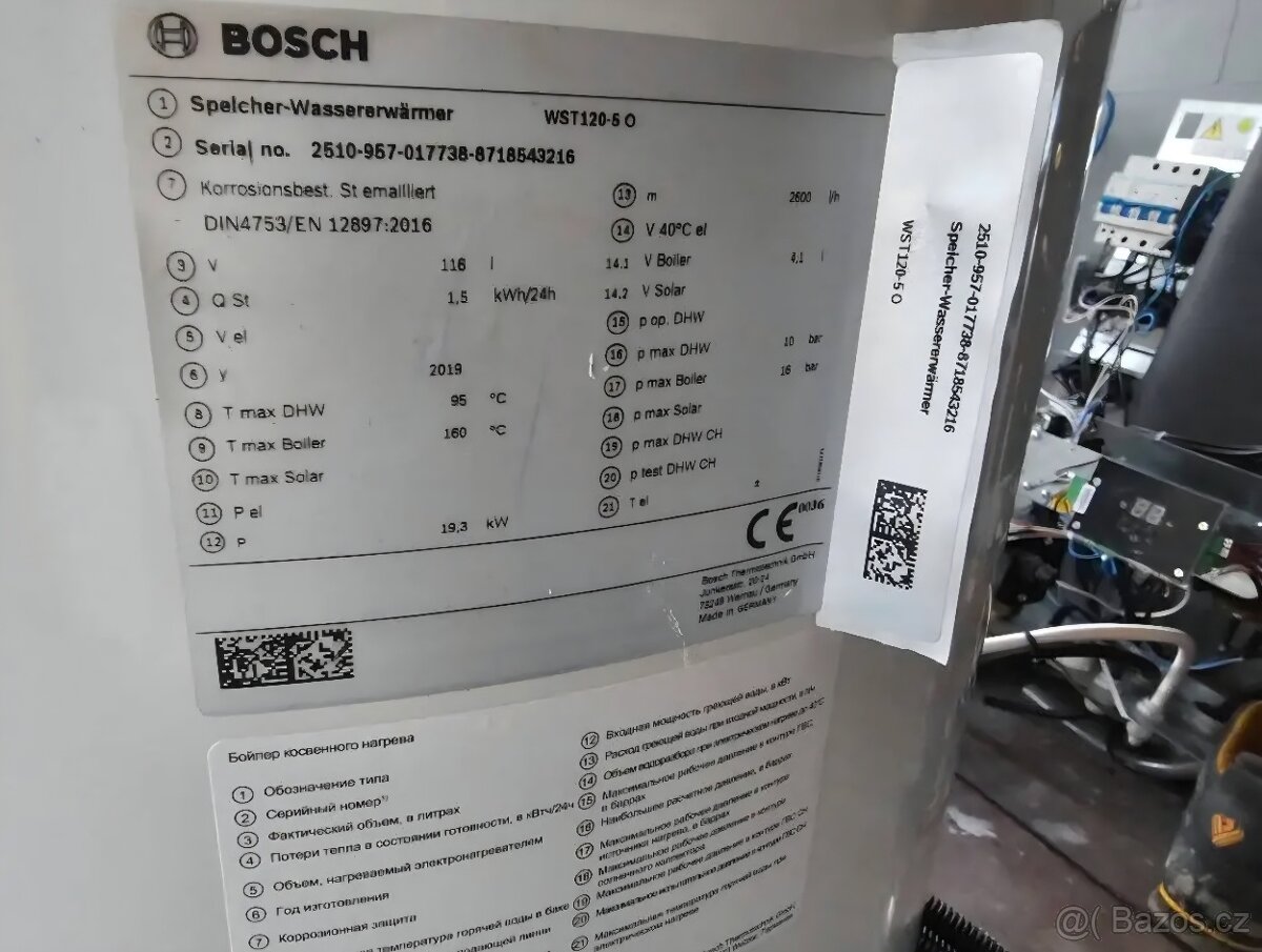 Bosch WST 120-5 zásobník teplé vody - 4