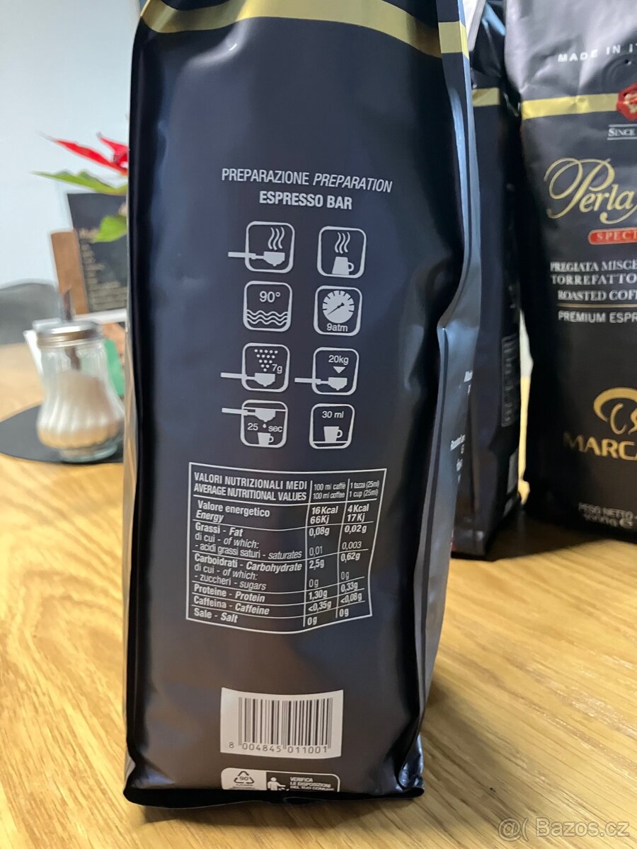 Zrnková káva PERLA NERA Special - balení 1kg - 4