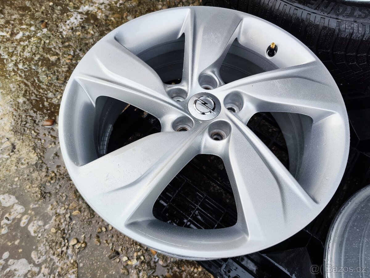 Alu sada =5x108 =original OPEL= s 2x pneu= 225/55 R18 - 4