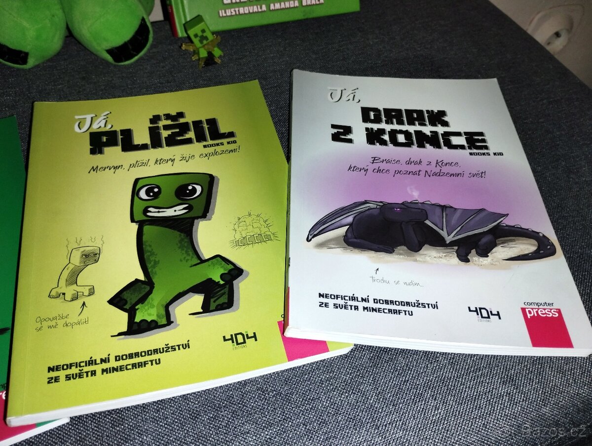 Knihy Minecraft + plyšáci - 4