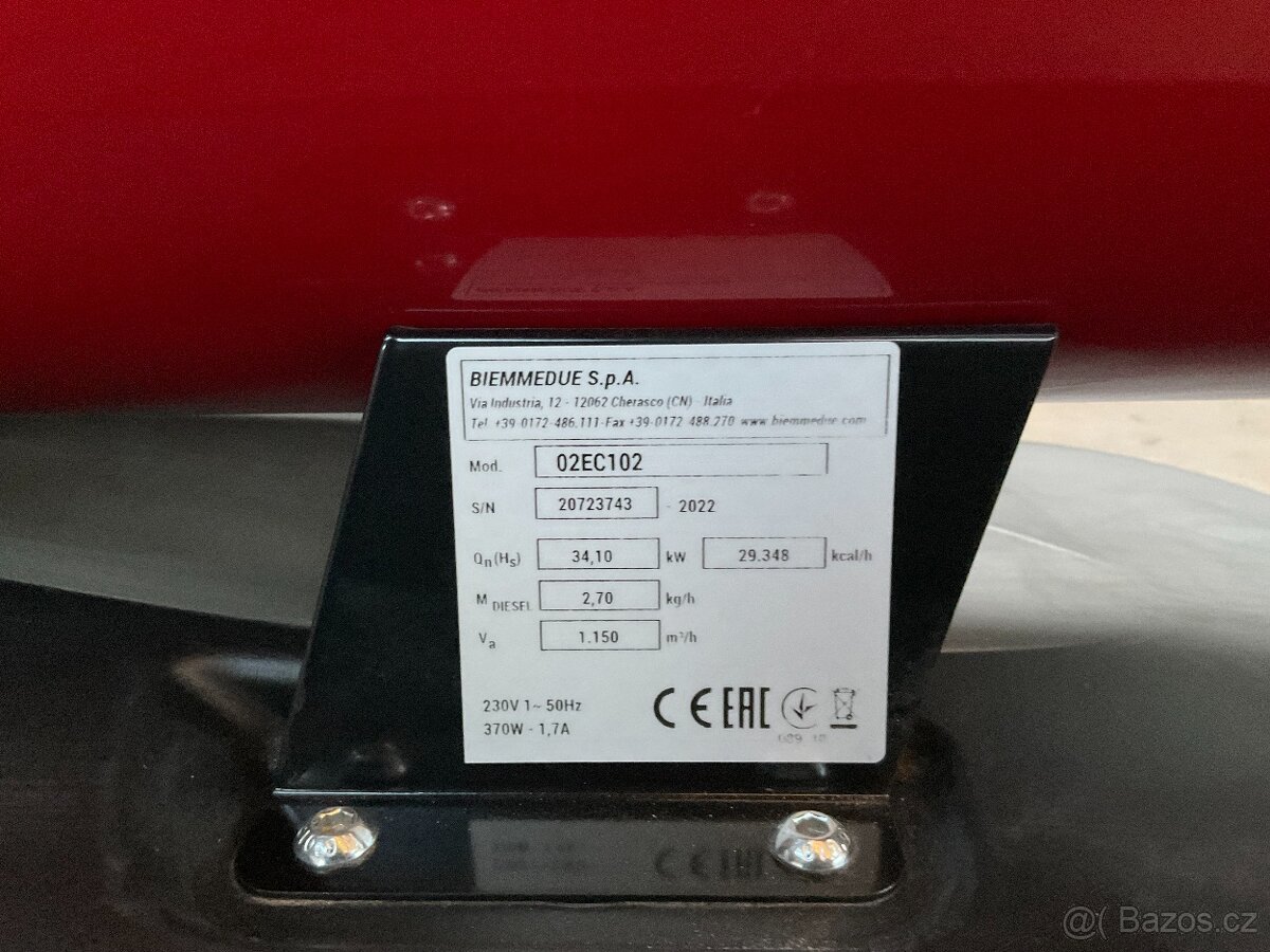 Naftové topidlo BIEMMEDUE EC32 (34kW) - 4