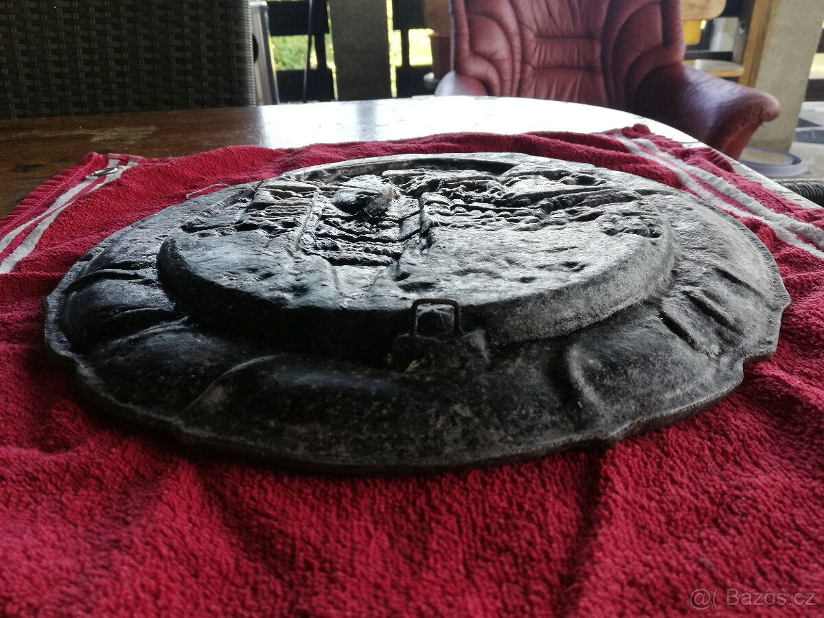 STAROŽITNÝ HLINÍKOVÝ ODLITEK PRAHY, PRAŠNÁ BRÁNA, - 4