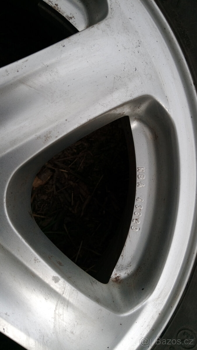 Alu kola originál Škoda 15", 5x100 + letní pneu - 4