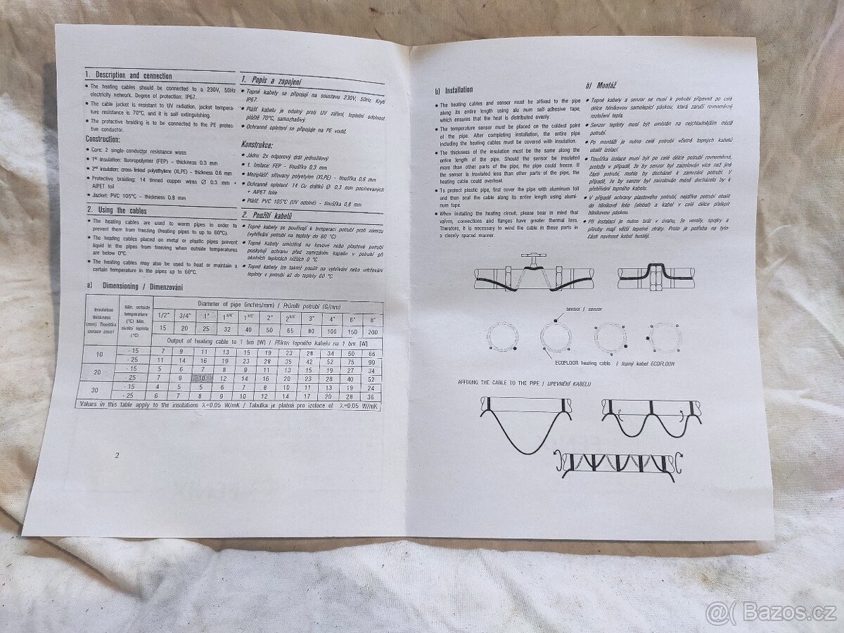 Topný kabel 18,9m - 4