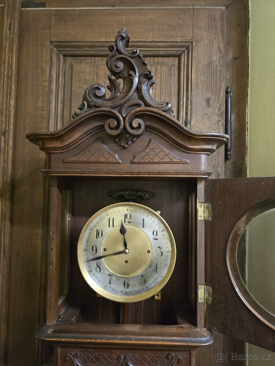VÍDEŇSKÉ BAROKO,3ZÁVAŽOVÉ PODLAHOVÉ HODINY - 4