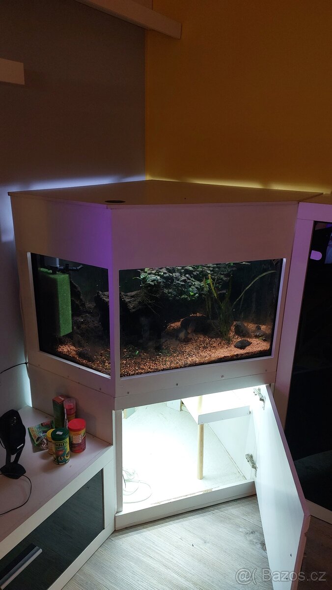 Prodám rohové akvárium - 4