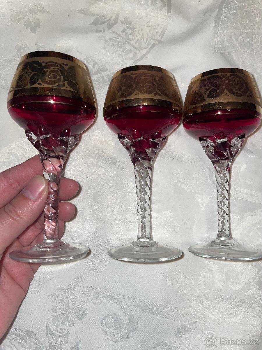 Porcelán - RUBÍNOVÉ SKLO - 4