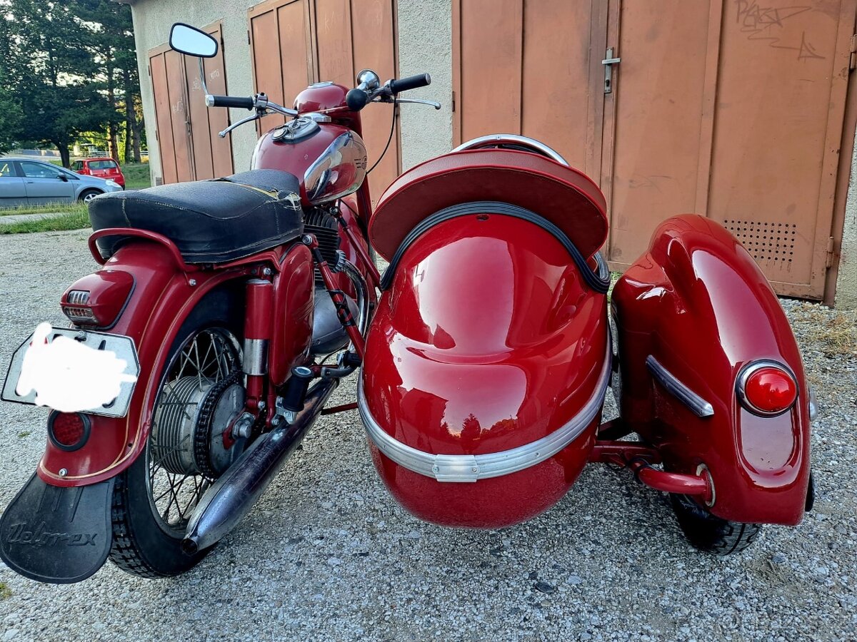 Jawa 250 + sidecar Velorex 560 - 4