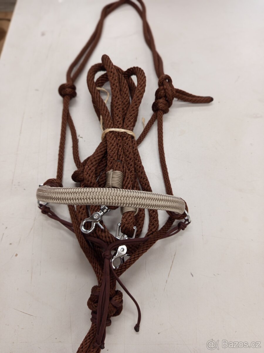 Provazová ohlávka a otěže FULL nové - 4