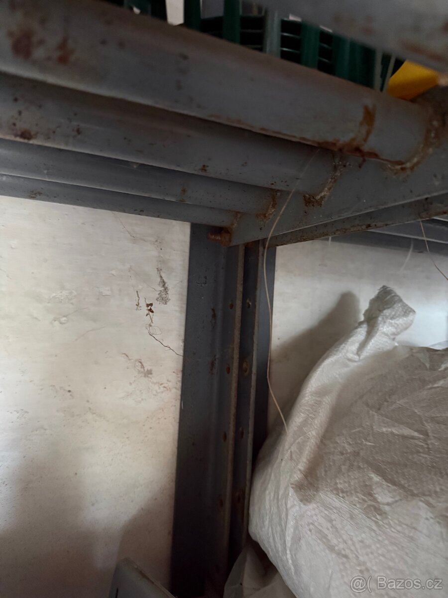 PRŮMYSLOVÉ OCELOVÉ REGÁLY | 180×100×33 cm | VYSOKÁ NOSNOST - 4