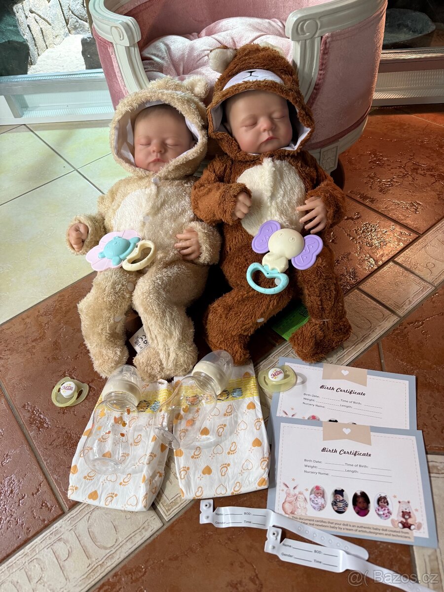 Realistická Reborm miminka dvojčátka - 4