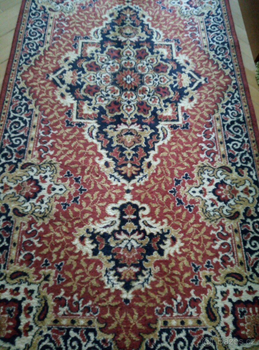 Perský vlněný koberec,ložnicová sada 3 kusy - 4
