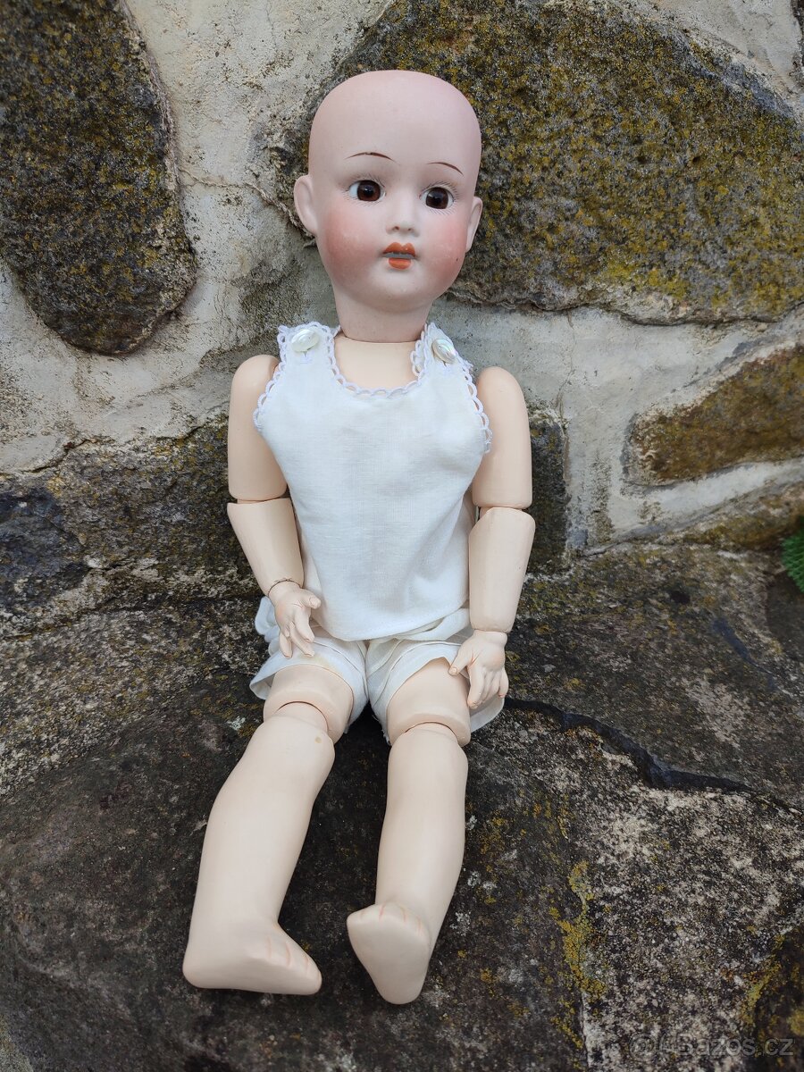 Panenka porcelán,kloubové tělo - 4