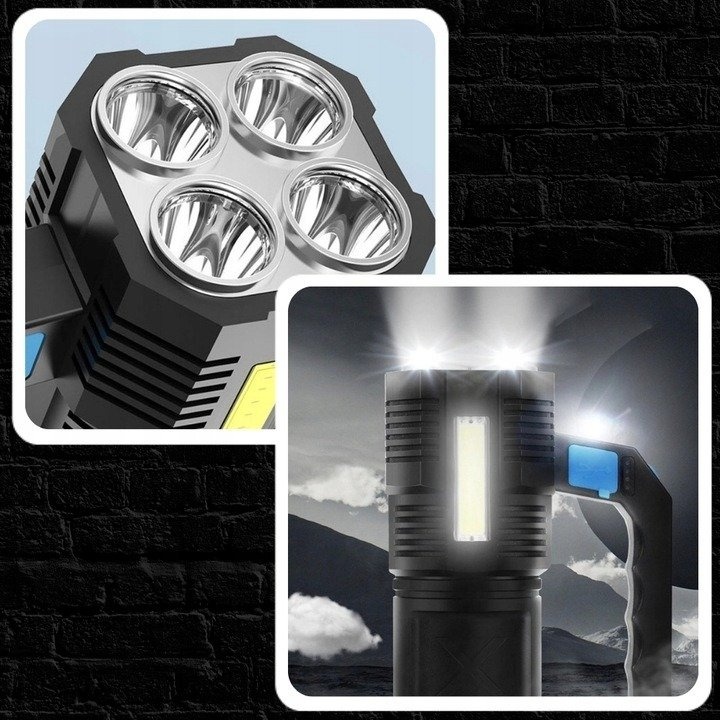 LED akumulátorová svítilna 1000lm - 4