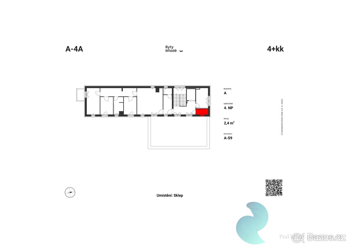 Penthouse byt A-4A, 4+kk, terasa, balkon - 4