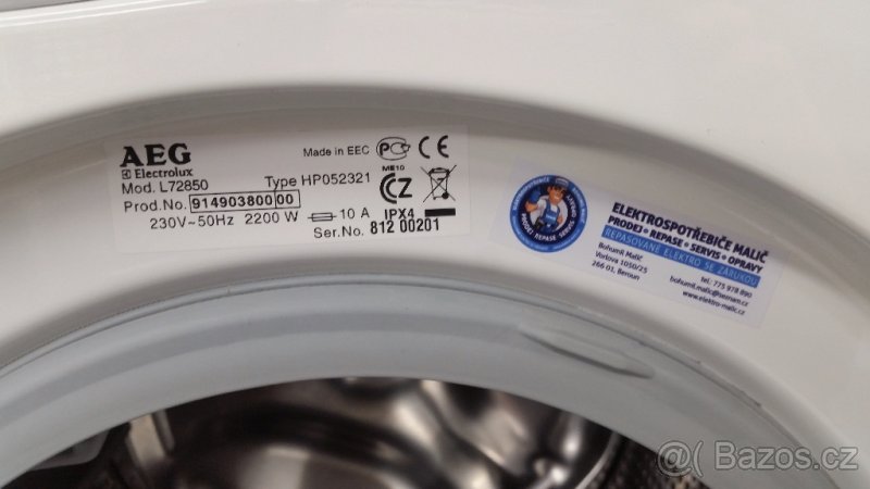 Pračka AEG L72850, REPASOVANÁ SE ZÁRUKOU - 4