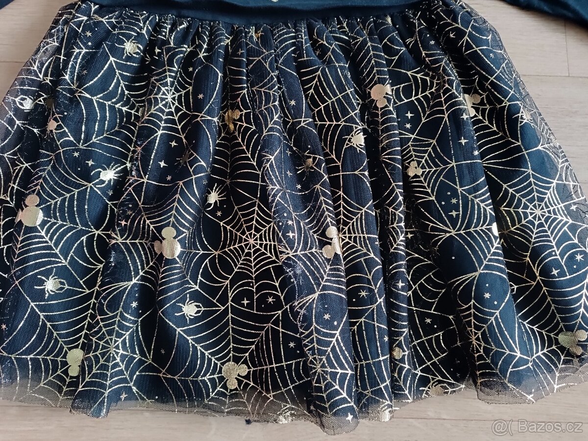 Šaty na čarodějnice/Halloween/maškarní 104/1100 - 4