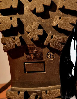 Nové černé šněrovací workery zn. TOSCA BLU, č. 35 - 4