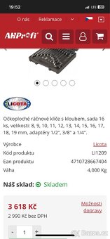 Sada ráčnových klíčů - 4