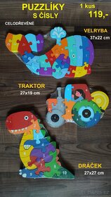 DŘEVĚNÉ MONTESSORI HRAČKY + TVARY - 4