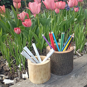 dřevěné dekorace- domečky - 4