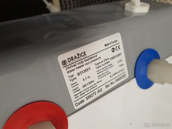 průtokový elektrický ohřívač vody Dražice BTO5IN - 4