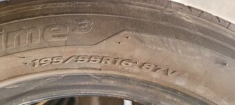 Prodám 2ks Pneumatiky Letní 195/55 R16 Hankook - 4