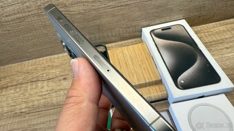 iPhone 15pro 128gb Přírodní titan Záruka Datart 16měs. - 4