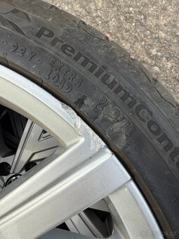 VW kola 5x112 7,5JX18 ET51 Bergamo vč. letních pneu - 4