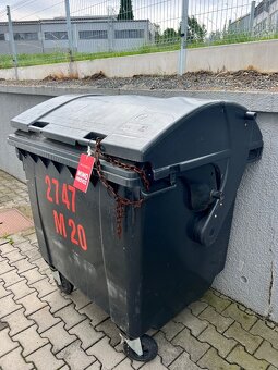 popelnice 1000 litrů, zánovní - 4