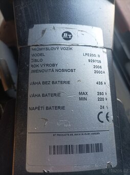 Ručně vedený nízkozdvižný vozík - 4
