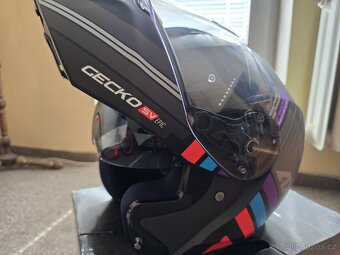 Přilba helma na motorku Axxis vyklápěcí vel. L - 4