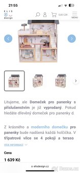 Domeček pro panenky dětsky s vybavením - 4