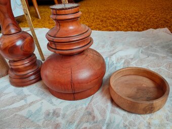 Dřevěné svícny-7ks - 4