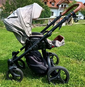 Kombinovaný kočárek Bebetto Luca - Velmi zachovalý - 4