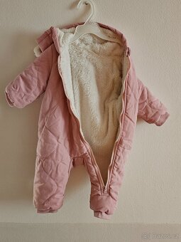 Luxusní Teplá Zimní Kombinéza velikost 80 9-12 měsícu - 4