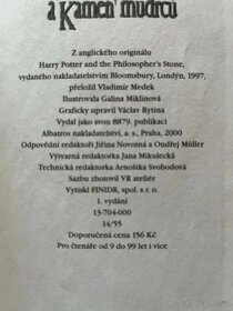 Harry Potter a kámen mudrců - 1. Vydání - 4
