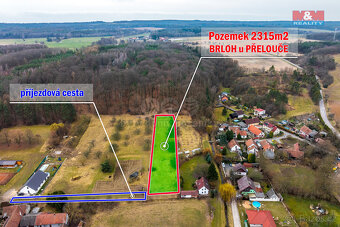 Prodej pozemku k bydlení, 2475 m², Brloh - 4