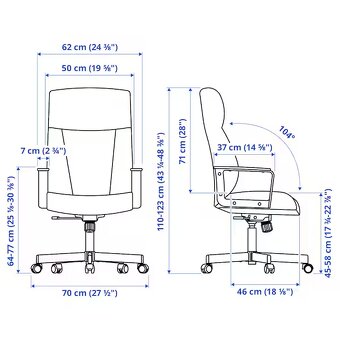 Otočná židle IKEA MILLBERGET - 4