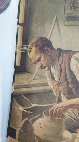 Starožitný plakát Hrnčířská dílna - 4