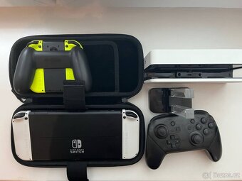 Nintendo Switch OLED + Pro Controller, Dock, pouzdro - 4