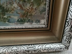 Olej na plátně - Emil Wänke (60,5 x 41 cm) - 4