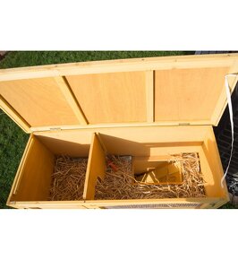 Výroba velká kvalitní králíkárna s domečkem,117x46x117cm. - 4